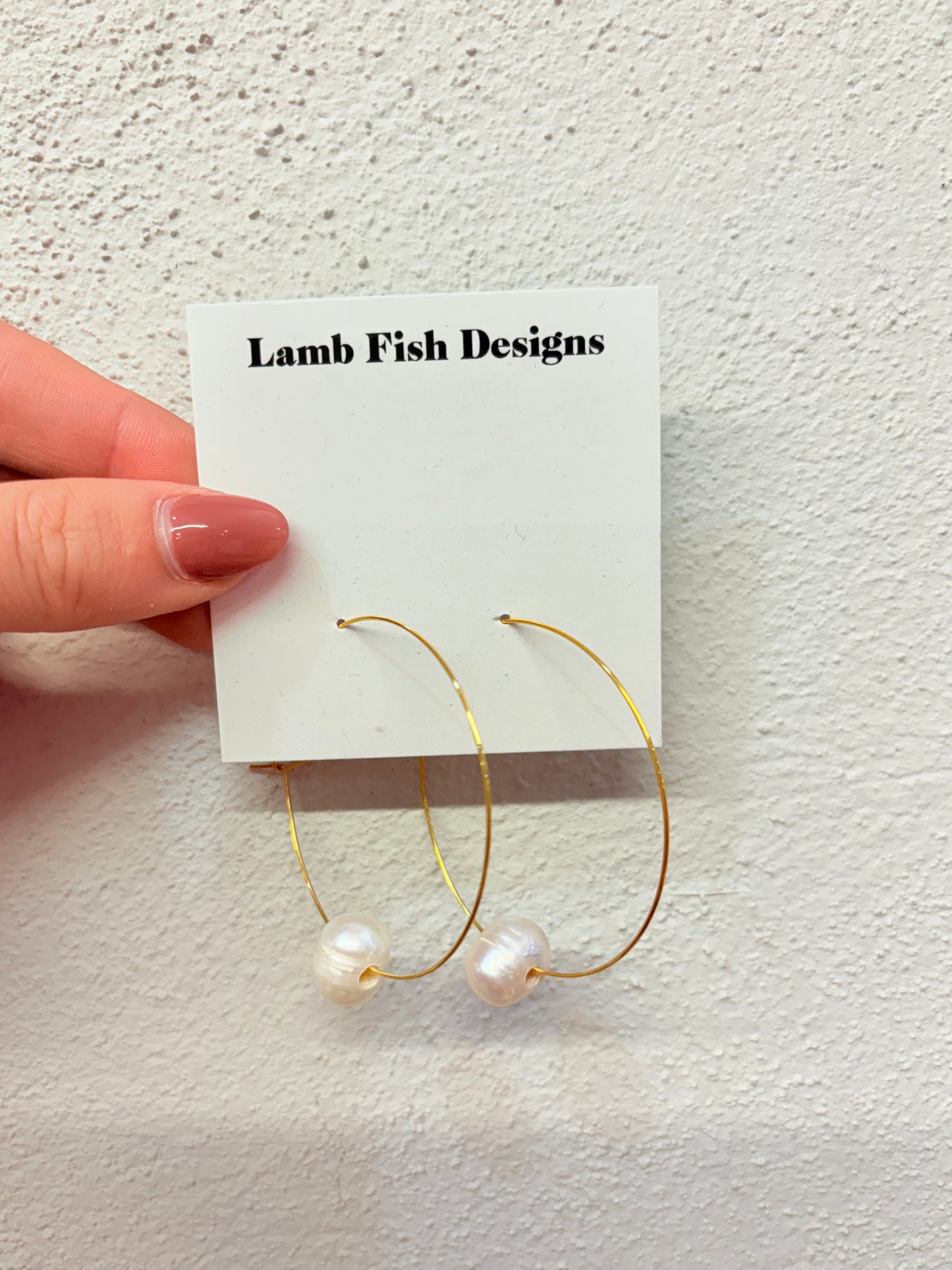 Freshwater Pearl Hoop Earrings