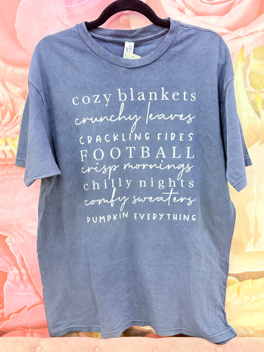 Navy Fall Sayings Tee