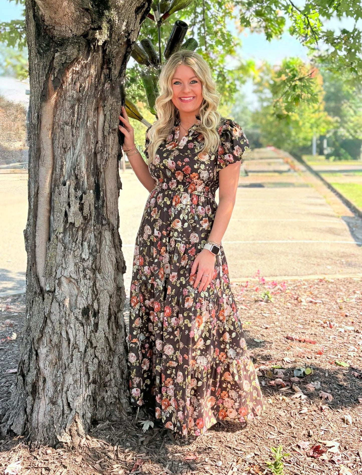 Dark Floral Dress