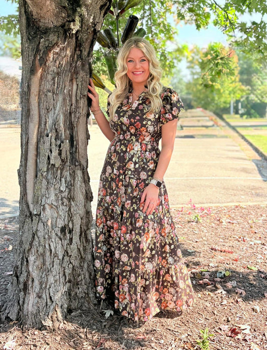 Dark Floral Dress