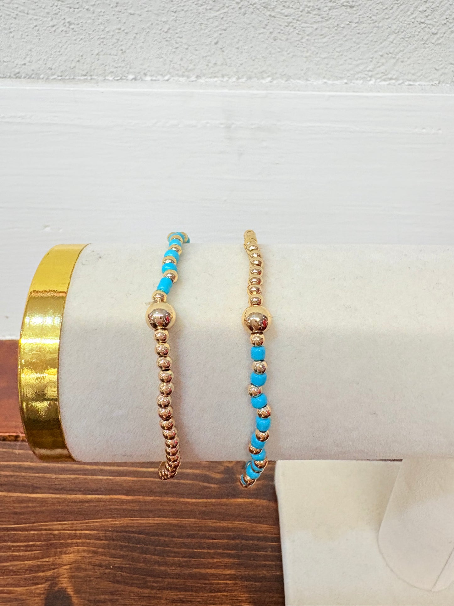 Sherri Blue Beaded Bracelet