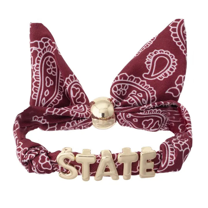 Mississippi State Bulldogs Bandana Slider Bracelet