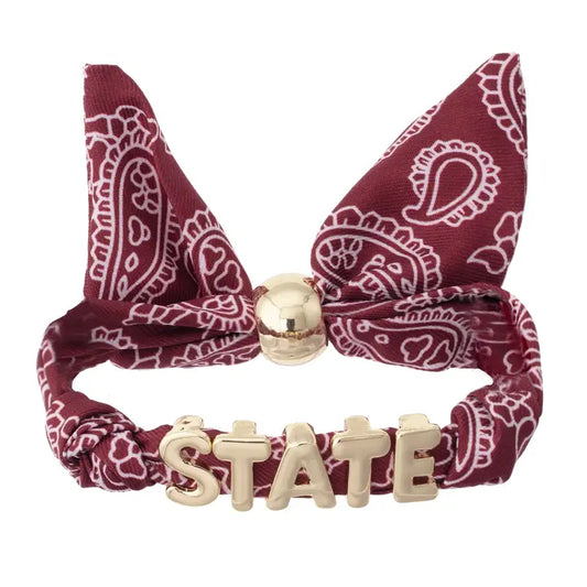 Mississippi State Bulldogs Bandana Slider Bracelet