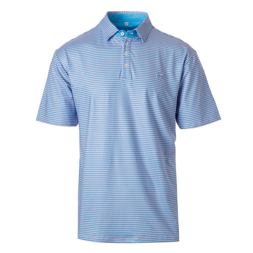 Signature Performance Polo - Pink & Blue