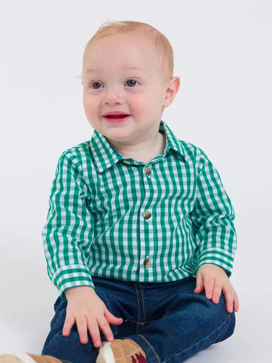 Baby Boy Classic Emerald Green Bodysuit