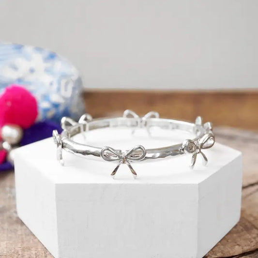 Silver Bow Bracelet