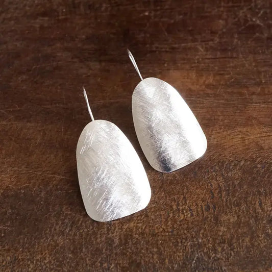 Silver Minimal Statement Earrings