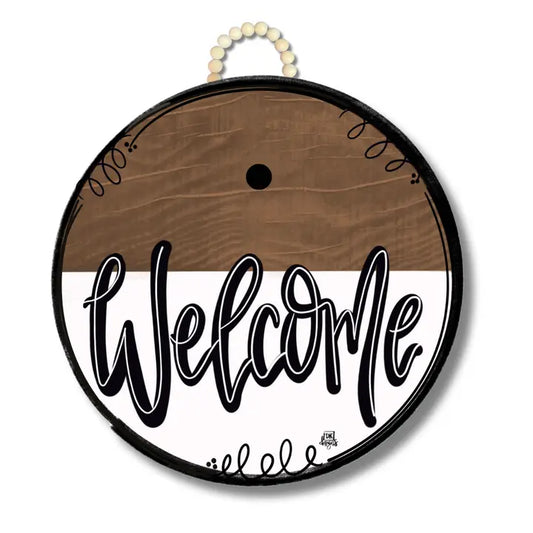 Classic Stain Welcome Door Hanger