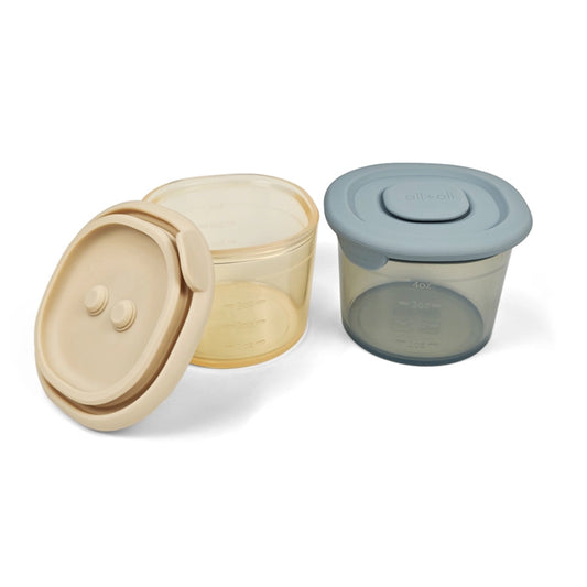 2-Piece Silicone Food Containers