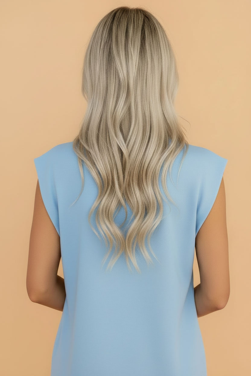 Solid Mock Neck Cap Sleeve Top