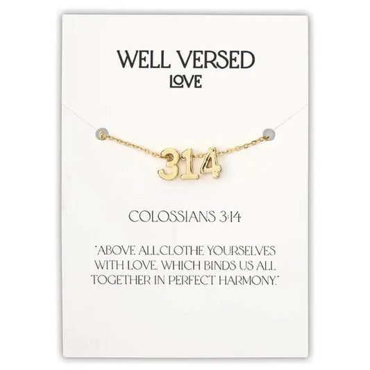 Verse Necklace Colossians 3:14