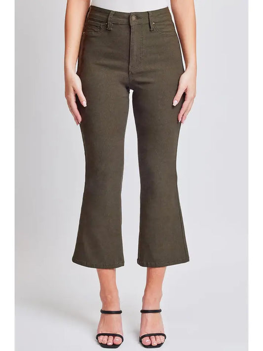 Dkoli Hyperstretch Cropped Kick Flare Pants