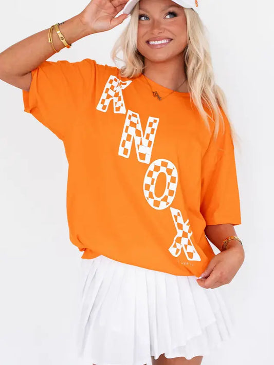 Knox Orange Short Sleeve Tee