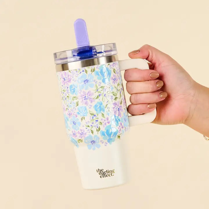 20 oz Lifestyle Flip Straw Tumbler Blue