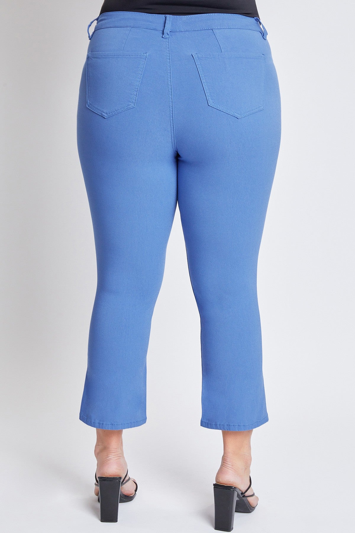 YMI Plus Blue Bay Cropped Kick Flares