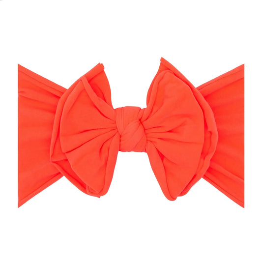 Neon Hot Orange Knot Headband