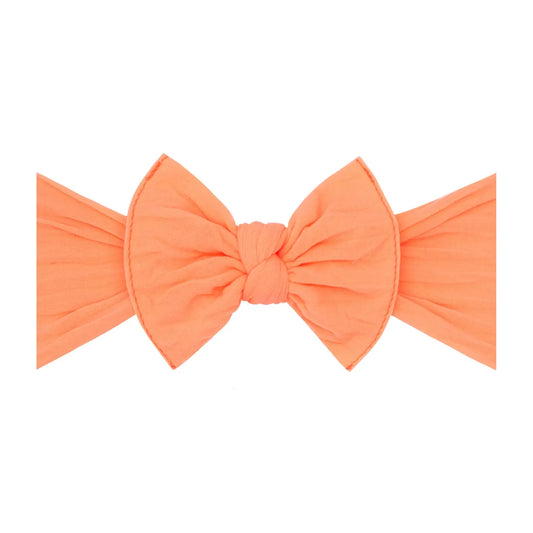 Neon Orange Bow Headband