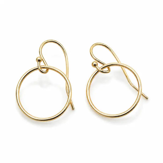 Circle of Love Gold Hoop Earrings