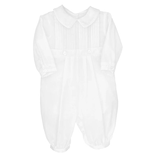 White Jumpsuit with Pintucks