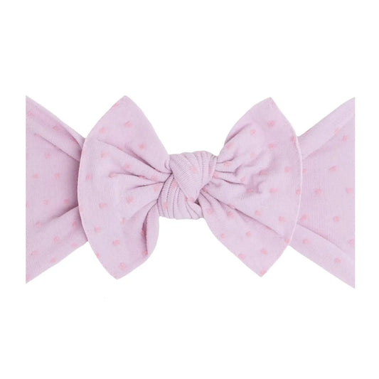 Light Purple and Pink Dot Knot Headband