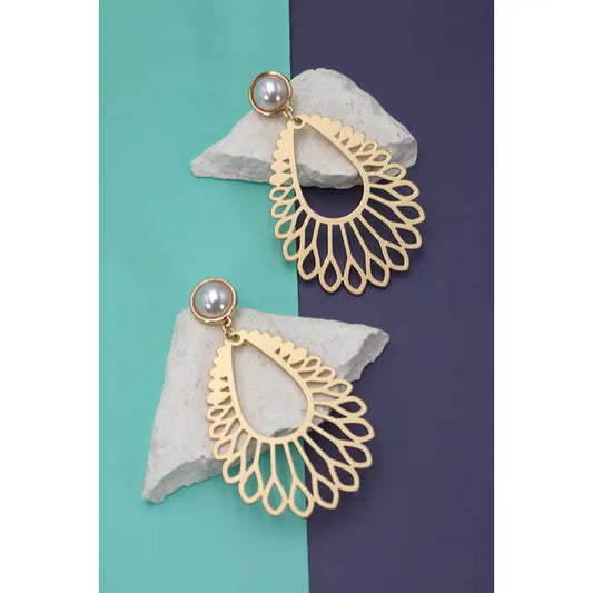 Teardrop Matte Single Earrings