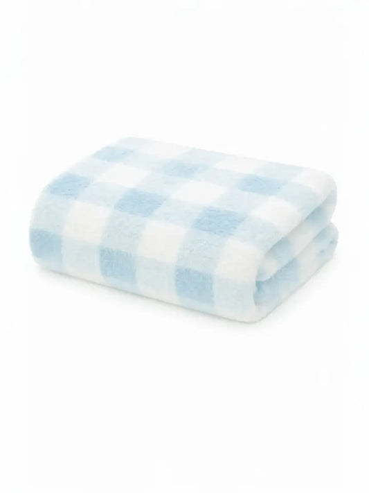 Bliss Gingham Blanket - Cloud Blue