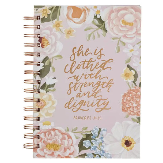 Journal Wire Bound Pink Floral