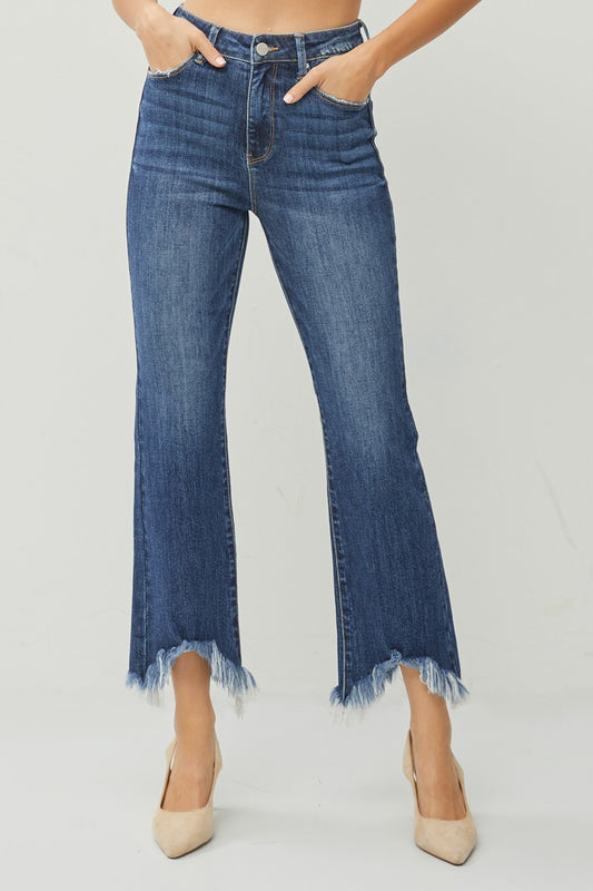 Risen High Rise Ankle Bootcut Jean