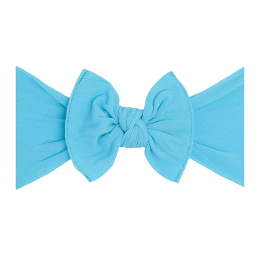 Neon Blue Knot Headband