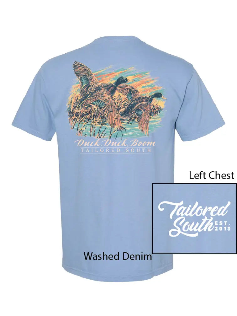Tailored South Hat Co. Ducks Washed Denim T-shirt