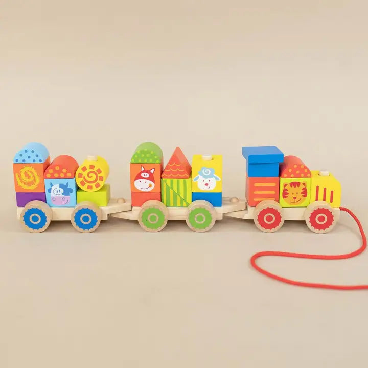 Farm Wooden Train Set