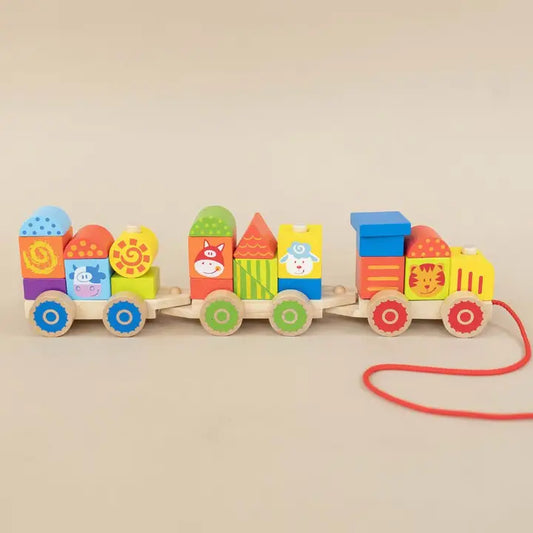 Farm Wooden Train Set