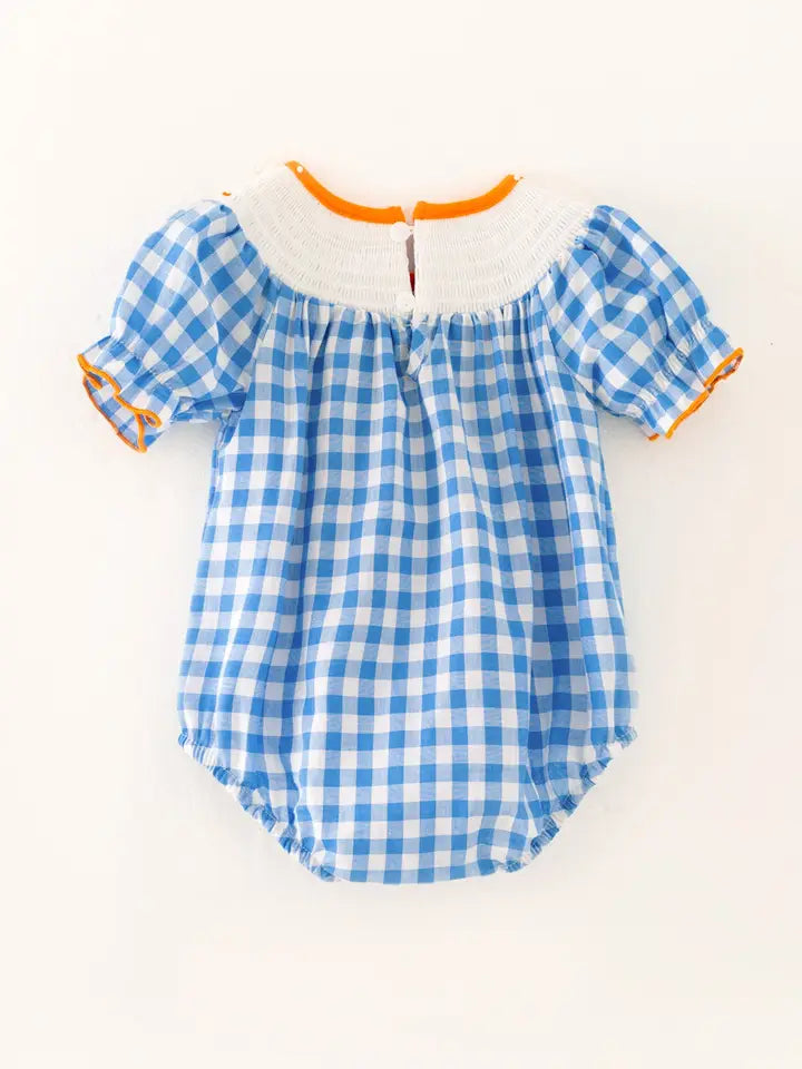 Pumpkin Blue Girls Bubble