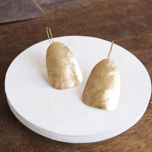 Gold Minimal Statement Earring