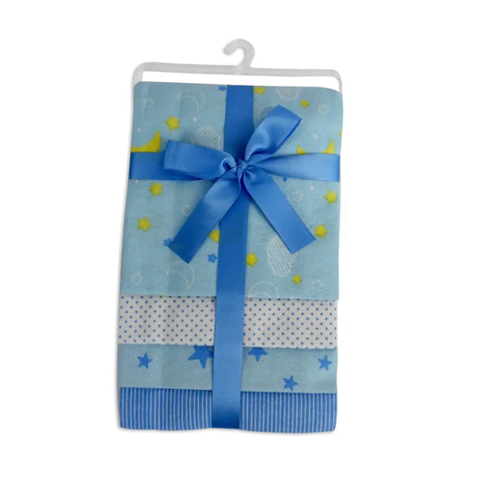 Blue Bambini 4-Pack Blankets