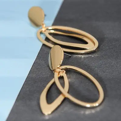 Double Tear Drop Earrings