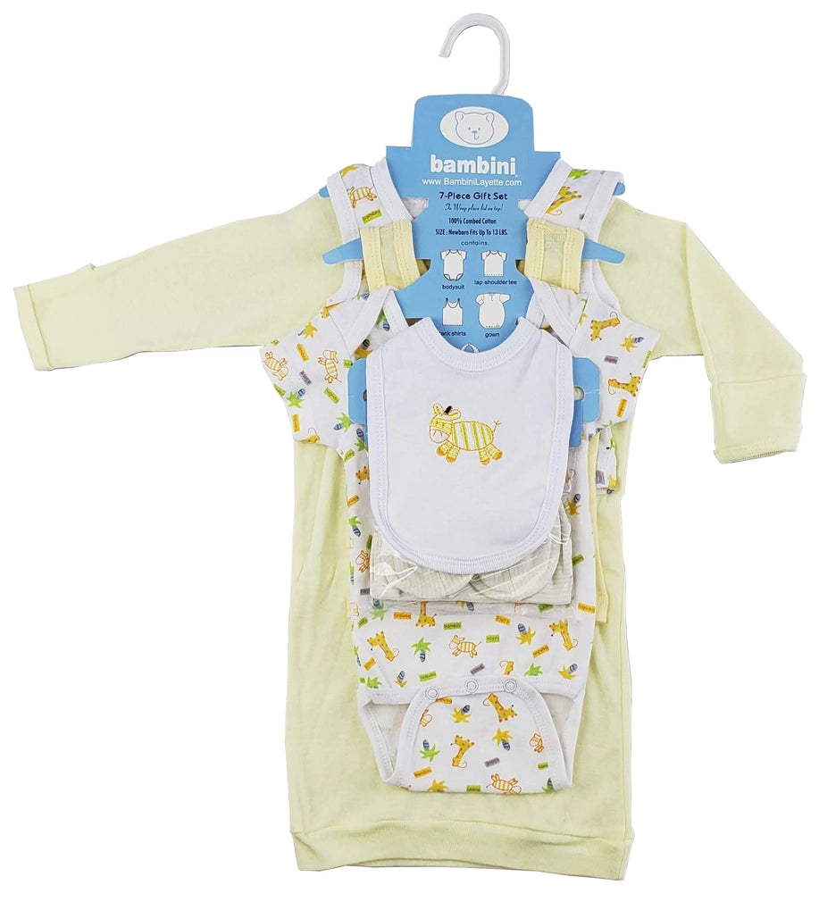 7-Piece Pastel Yellow Gift Set