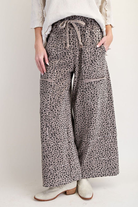 Easel Animal Print Pants