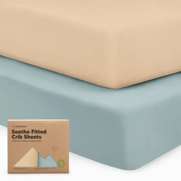 2-Pack Organic Cotton Fitted Crib Sheet (Toasty)