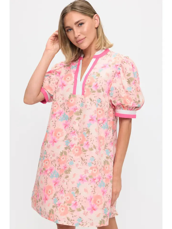 Pink Floral Dress