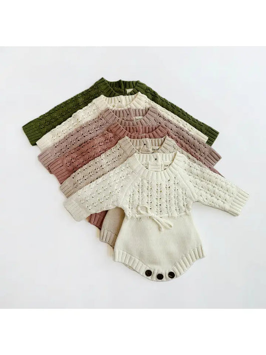 Dusty Pink Zoya Knitted Sweater Romper