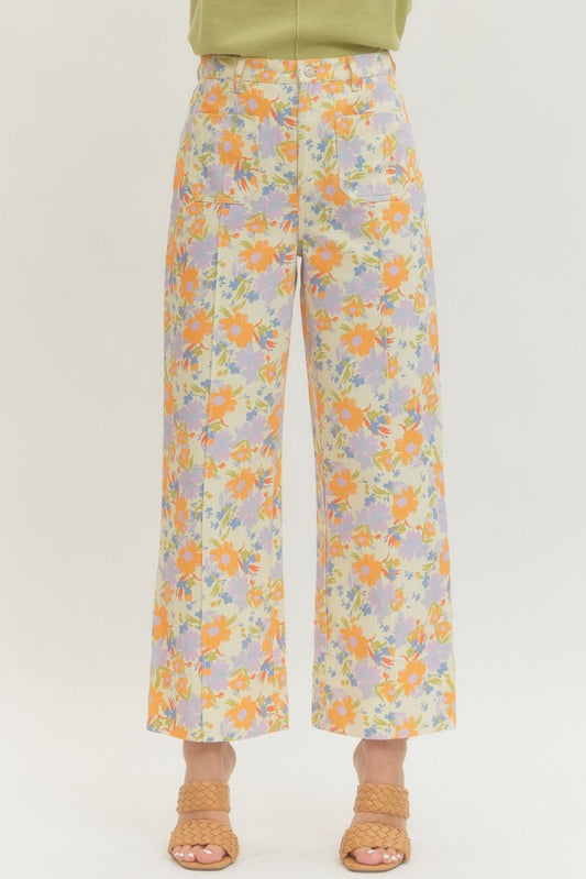 Floral Print Pants