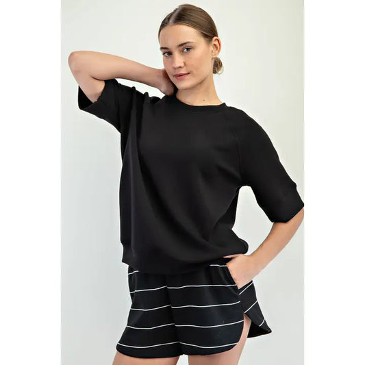 Black Scuba Top