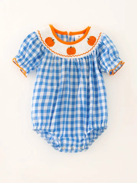 Pumpkin Blue Girls Bubble