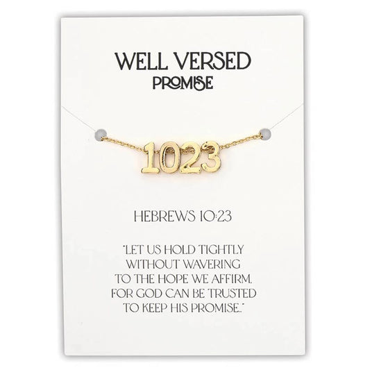 Verse Necklace Hebrew 10:23