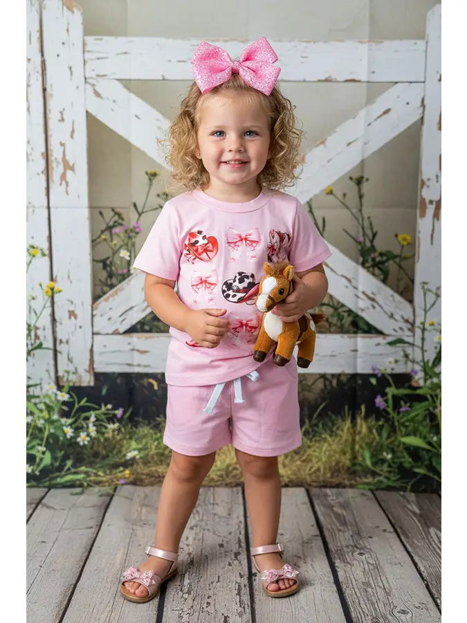 Western Bow Tee & Shorts