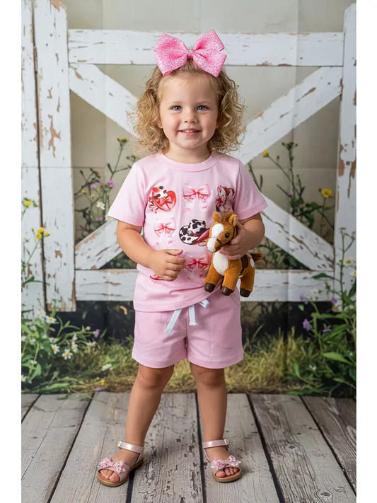 Western Bow Tee & Shorts