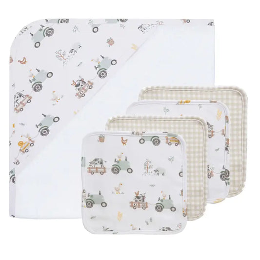 5pc Bath Gift Set-Tractor Ride