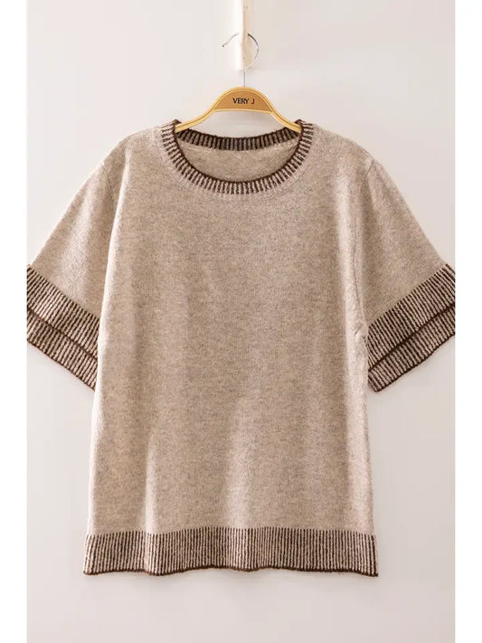 Mocha & Chocolate Knit Sweater