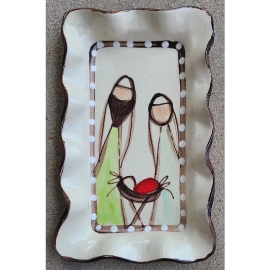 Small Rectangle Plate (Nativity)